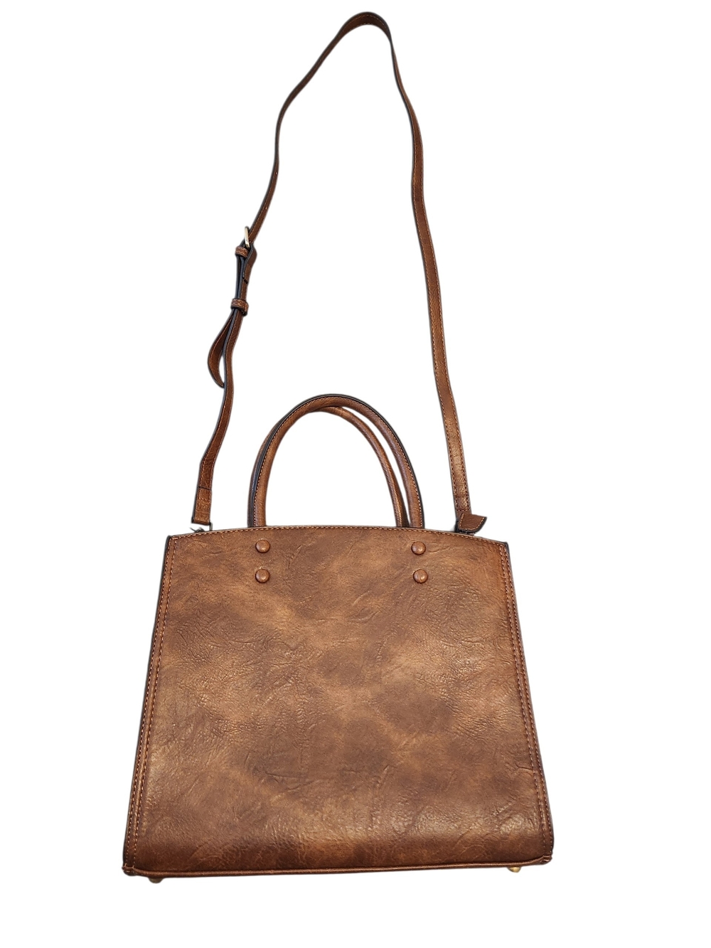 Western Style Satchel with Detachable Crossbody Strap
